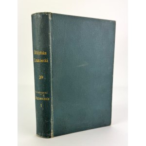 ESTREICHER Stanisław - Wspomnienia Ambrożego Grabowskiego - Kraków 1900 [Biblioteka Krakowska]