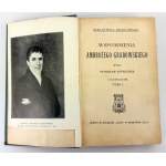 ESTREICHER Stanisław - Wspomnienia Ambrożego Grabowskiego - Kraków 1900 [Biblioteka Krakowska]