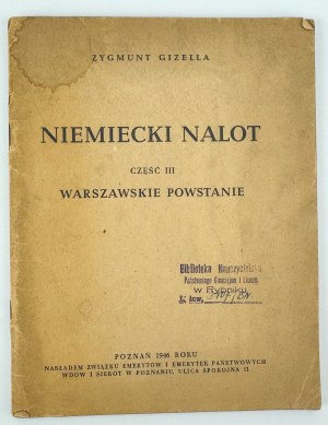 GIZELLA Zygmunt - German air raid - Warsaw Uprising - Poznań 1946