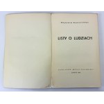 WASIUTYŃSKI Wojciech - Letters about people - London 1955
