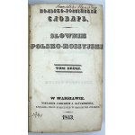 BARTOSZEWICZ Dominik - Słownik polsko-rosyjski - Warszawa 1843