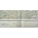 Mapa - Woźniki - Koziegłowy - Wojskowy Instytut Geograficzny - Warszawa 1934