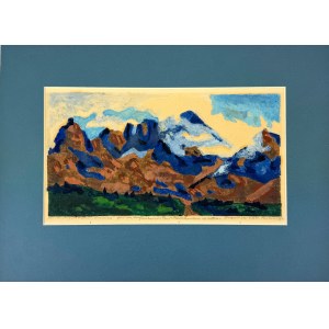 RZEGOCIŃSKI Witold (1883-1969) - Tatry Świnica - Drzeworyt, gwasz - Kraków 1934
