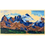 RZEGOCIŃSKI Witold (1883-1969) - Tatry Świnica - Drzeworyt, gwasz - Kraków 1934