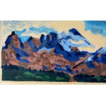 RZEGOCIŃSKI Witold (1883-1969) - Tatry Świnica - Drzeworyt, gwasz - Kraków 1934
