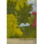 BIELECKI Władysław (1896-1943) - Wawel Legenda - Drzeworyt barwny - 1926