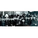 Fotografia - Przedwojenna Orkiestra Górnicza - Polska lata 30 XX w. [Barbórka, instrumenty]
