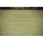 STYKA Jan - POLONIA - Konstytucya 3go Maja 1791 Roku - Photograwiura - Wiedeń ca. 1892 [47x75cm, rzadkość]