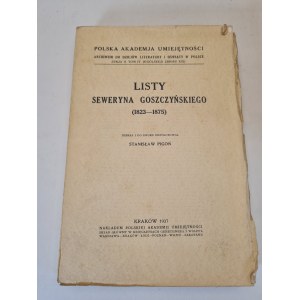 Goszczyński: The Letters of Seweryn Goszczyński (1823–1875)