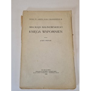 Malinowski, *Book of Memories*, Kraków, 1907