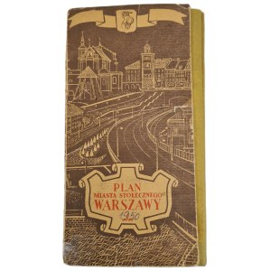 MAP OF THE CAPITAL CITY OF WARSAW, 1950 [map]