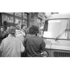 A. Wach Negatives on film. #PRL# Lodz Images Streets , People , Fire on Składowa Street.