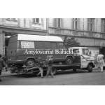 A. Wach Negatives on film. #PRL# Lodz Images Streets , People , Fire on Składowa Street.