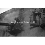 A. Wach Negatives on film. #PRL# Lodz Images Streets , People , Fire on Składowa Street.