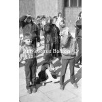 A. Wach Negatives on film. #PRL# Lodz Images Streets , People , Fire on Składowa Street.