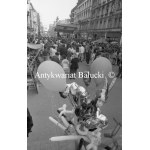 A. Wach Negatives on film. #PRL# Lodz Images Streets , People , Fire on Składowa Street.