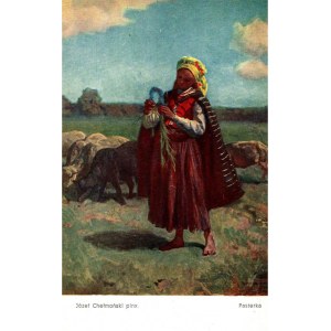 POCZTÓWKA MALARSTWO POLSKIE Józef Chełmoński - Pasterka