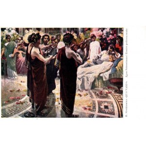 POLISH PAINTING POCKET Piotr Stachiewicz - Death of Petronius and Eunice