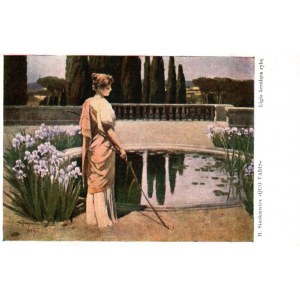 POLISH PAINTING POCKET Piotr Stachiewicz - Ligia drawing a fish