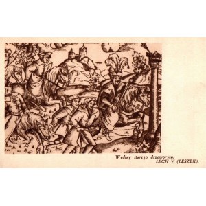 POSTAGE - According to an old woodcut - LECH V { LESZEK }