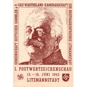 Postcard - Lodz - Litzmannstadt 1942 || General Litzman