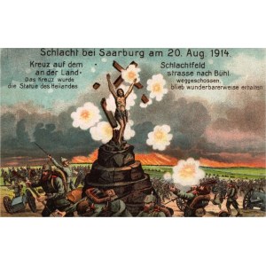 Postkarte - Feldpost - DIE BITTE VON SAARBURG 1914.