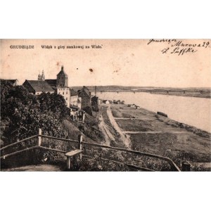 Postcard - GRUDZIADZ - View from the castle hill on the Vistula River