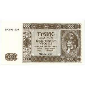 Rekonstrukcja 1000 złotych 1941 (2004) Krakowiak - MCSM 209