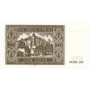 Rekonstrukcja 1000 złotych 1941 (2004) Krakowiak - MCSM 209