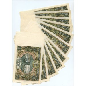 100 zloty 1934 - CB and CY series - set of 11 pieces
