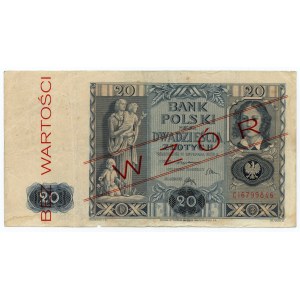 20 gold 1936 - CI series, false imprint MODEL