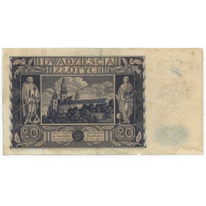 20 gold 1936 - CI series, false imprint MODEL