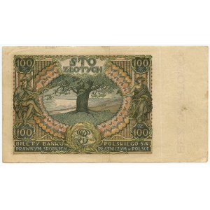 100 złotych 1934 - seria C.H. - fałszywy nadruk WZÓR