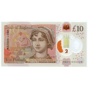 GREAT BRITAIN, £10 2024 - polymer first series HB01 000224