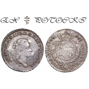 Poniatowski, Ort 1766 - SAMPLE ex POTOCKI