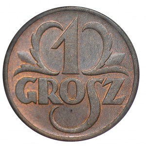 II RP, 1 penny 1938 - NGC MS63 RB