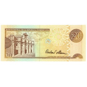 DOMINIKANA - 20 pesos 2003 - autograph by designer Czeslaw Slania