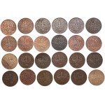 II RP, Zestaw 5 groszy 1937 - 24 sztuk monet