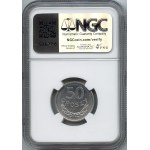 PRL, 50 pennies 1968, NGC MS62 RARE ANNIVERSARY