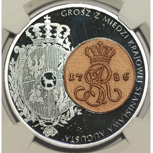 III RP, 20 złotych 2024 - Grosz z miedzi krajowej Stanisława Augusta - NGC PF69 ULTRA CAMEO