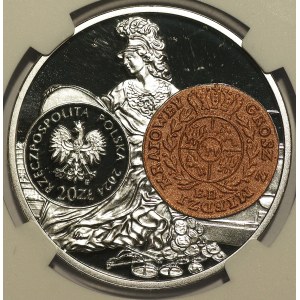 III RP, 20 złotych 2024 - Grosz z miedzi krajowej Stanisława Augusta - NGC PF69 ULTRA CAMEO