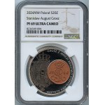 III RP, 20 złotych 2024 - Grosz z miedzi krajowej Stanisława Augusta - NGC PF69 ULTRA CAMEO