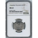 PRL, 1 zloty 1966 - NGC MS 63