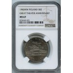 PRL, 50 złotych 1983 150 Lat Teatru Wielkiego (Teatr Wielki) NGC MS67