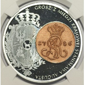 III RP, 20 zloty 2024 - Stanislaw August's national copper penny - NGC PF70 ULTRA CAMEO - TOP POP