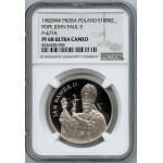 People's Republic of Poland, 1,000 gold 1982, John Paul II, PRÓCE, silver, NGC PF68 ULTRA CAMEO