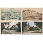 8 db főleg régi magyar város képeslap: Balaton környéki települések (közte 2 modern) / 8 mainly pre-1945 Hungarian town...