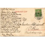 1910 Balassagyarmat, Ágostai evangélikus templom (gyűrődés / crease)