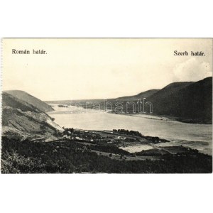 Ada Kaleh, Alduna, Román-szerb határ. M.G.O. / Romanian-Serbian border