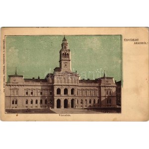 1901 Arad, Városháza. Lengyel L. műintézete / town hall (EK)